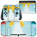 igsticker Nintendo Switch 用 デザインスキンシール 任天堂 ニンテンドー スイッチ 専用 本体ドック Joy-Con Joycon ジョイコン 専用 ゲーム機 カバー アクセサリー フィルム ステッカー 001439 雪の結晶　冬　シャボン玉