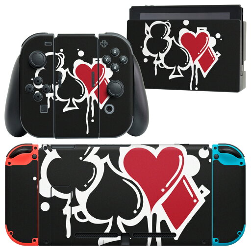 igsticker Nintendo Switch 用 デザインスキンシール 任天堂 ニンテンドー スイッチ 専用 本体ドック Joy-Con Joycon ジョイコン 専用 ゲーム機 カバー アクセサリー フィルム ステッカー 001528 クローバー トランプ igsticker Nintendo Switch 用 デザインスキンシール 任天堂 ニンテンドー スイッチ 専用 本体ドック Joy-Con Joycon ジョイコン 専用 ゲーム機 カバー アクセサリー フィルム ステッカー 001528 クローバー トランプ