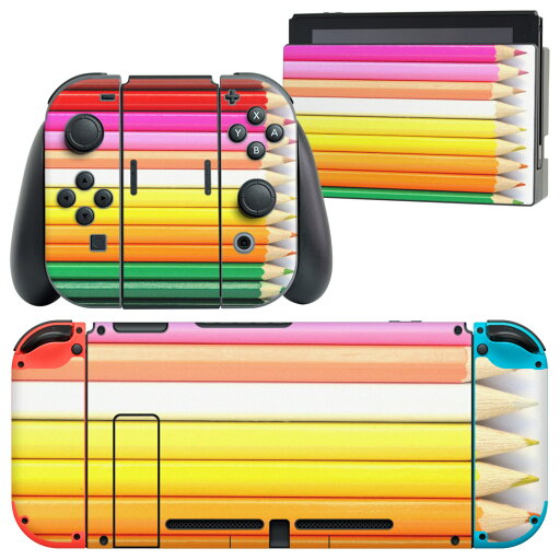 igsticker Nintendo Switch 用 デザインスキンシール 任天堂 ニンテンドー スイッチ 専用 本体ドック Joy-Con Joycon ジョイコン 専用 ゲーム機 カバー アクセサリー フィルム ステッカー 001542 鉛筆 カラフル igsticker Nintendo Switch 用 デザインスキンシール 任天堂 ニンテンドー スイッチ 専用 本体ドック Joy-Con Joycon ジョイコン 専用 ゲーム機 カバー アクセサリー フィルム ステッカー 001542 鉛筆 カラフル