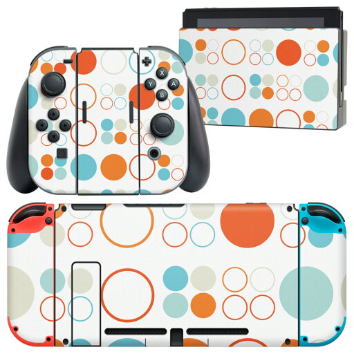 igsticker Nintendo Switch 用 デザインスキンシール 任天堂 ニンテンドー スイッチ 専用 本体ドック Joy-Con Joycon ジョイコン 専用 ゲーム機 カバー アクセサリー フィルム ステッカー 001593 水玉 ドット カラフル igsticker Nintendo Switch 用 デザインスキンシール 任天堂 ニンテンドー スイッチ 専用 本体ドック Joy-Con Joycon ジョイコン 専用 ゲーム機 カバー アクセサリー フィルム ステッカー 001593 水玉 ドット カラフル