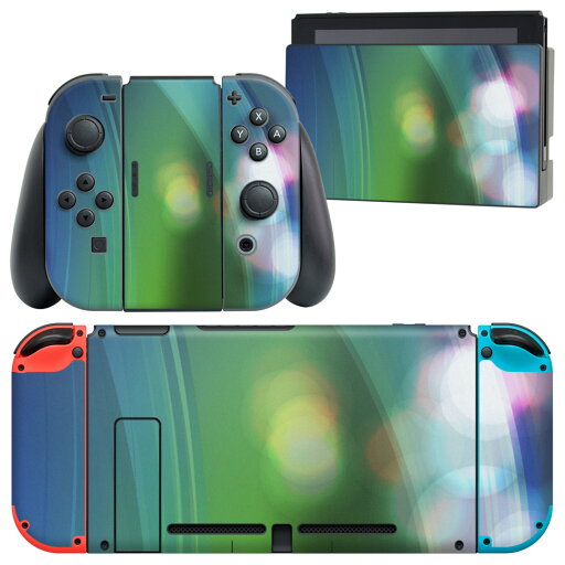 igsticker Nintendo Switch 用 デザインスキンシール 任天堂 ニンテンドー スイッチ 専用 本体ドック Joy-Con Joycon ジョイコン 専用 ゲーム機 カバー アクセサリー フィルム ステッカー 001855 シンプル 青 緑 igsticker Nintendo Switch 用 デザインスキンシール 任天堂 ニンテンドー スイッチ 専用 本体ドック Joy-Con Joycon ジョイコン 専用 ゲーム機 カバー アクセサリー フィルム ステッカー 001855 シンプル 青 緑