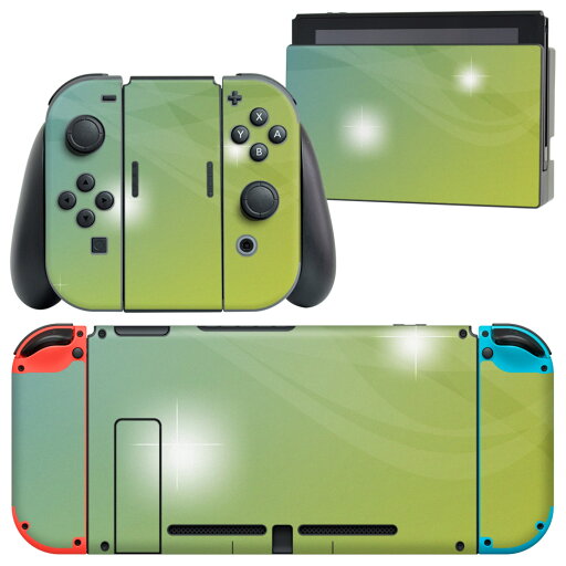 igsticker Nintendo Switch 用 デザインスキンシール 任天堂 ニンテンドー スイッチ 専用 本体ドック Joy-Con Joycon ジョイコン 専用 ゲーム機 カバー アクセサリー フィルム ステッカー 001868 シンプル 緑 igsticker Nintendo Switch 用 デザインスキンシール 任天堂 ニンテンドー スイッチ 専用 本体ドック Joy-Con Joycon ジョイコン 専用 ゲーム機 カバー アクセサリー フィルム ステッカー 001868 シンプル 緑