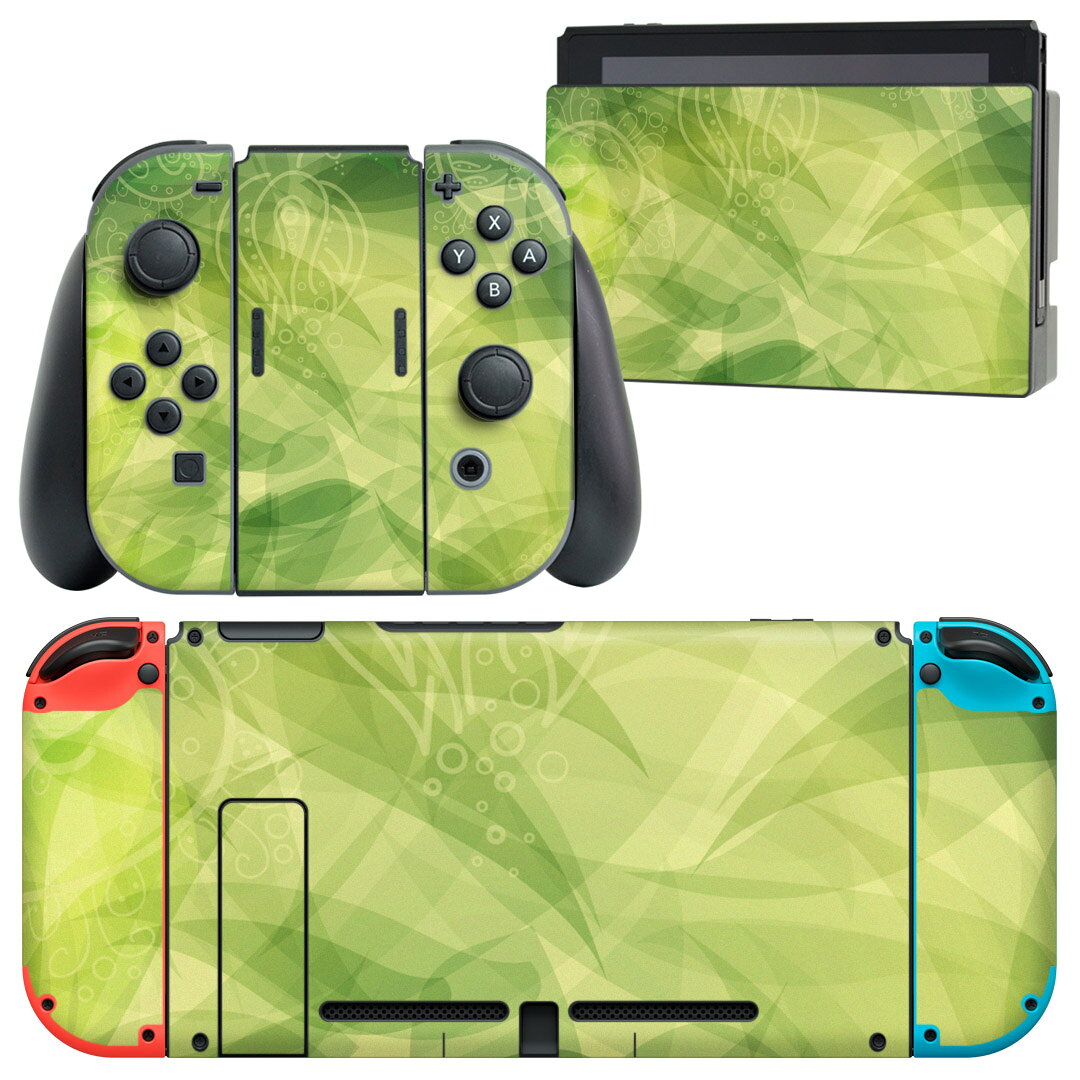 製品名 Nintendo Switch 本体裏面＆ドック正面＆ジョイコン専用 デザインスキンシール セット内容 Nintendo Switch 本体＆ドック＆ジョイコン用スキンシール（各1枚） ニンテンドースイッチ専用です。携帯機のSwitch LiteやProコンには対応していません。 商品特徴 再剥離性シートを素材に採用し、細かな位置調整がしやすく貼り直しが容易です。専用の業務プリンターを使い、商品画像と遜色のない美しい印刷仕上がり。 注意事項 画像はサンプルですので、ご覧の環境によっては多少色味に違いを感じる場合がございます。 イメージと違った、モニターと色味が異なるという理由での交換や返金はご対応出来かねます。スキンシールのみの販売で、ニンテンドースイッチ本体などは付属しません。シワができた場合、ドライヤーなどで軽く温め、外側に向けてシワを伸ばすように貼ってください。初回貼付時の位置調整や貼り直しは可能ですが、しっかりと押し付けて接着させた後の再剥離、再利用は保証しておりません。また接着部に油分や汚れが付着しますと角の部分は剥がれやすくなりますので、貼付時はあまり触れないようにご注意ください。無地のセミグロスシートにデザインをプリントした商品で、デコなどの加工はございません。 凹凸や光沢があるように見えたり布地や金属を素材にしたように見える商品もありますが、デザインの図版によるものです。印刷時に微妙な画像のズレが生じる場合がございます。ご注文後に1点1点制作する受注生産品の為、不良品以外のご返品や交換は固くお断りします。当店における繰り返しの実機テストでは問題ありませんでしたが、経過年数や使用環境により、シールを剥がす際に本体の塗装が一部剥がれる可能性があります。恐れ入りますが、万が一そのような状況になった場合でも当店ではゲーム機本体の保証は出来かねますので、予めご理解の上お求めください。 商品発送 完全受注生産のハンドメイド商品となりますので、既製品と比べて発送までお時間を頂いています。 基本的に決済確認後2?3営業日、最大で10営業日での発送となります。繁忙期や休業日明けの場合はさらに時間がかかる場合があります。 その際には別途メールにてご連絡致します。メール便の場合、発送日から到着までに2?4日ほどかかる場合が多く、紛失などの保障もご対応できかねます。あらかじめご了承下さい。