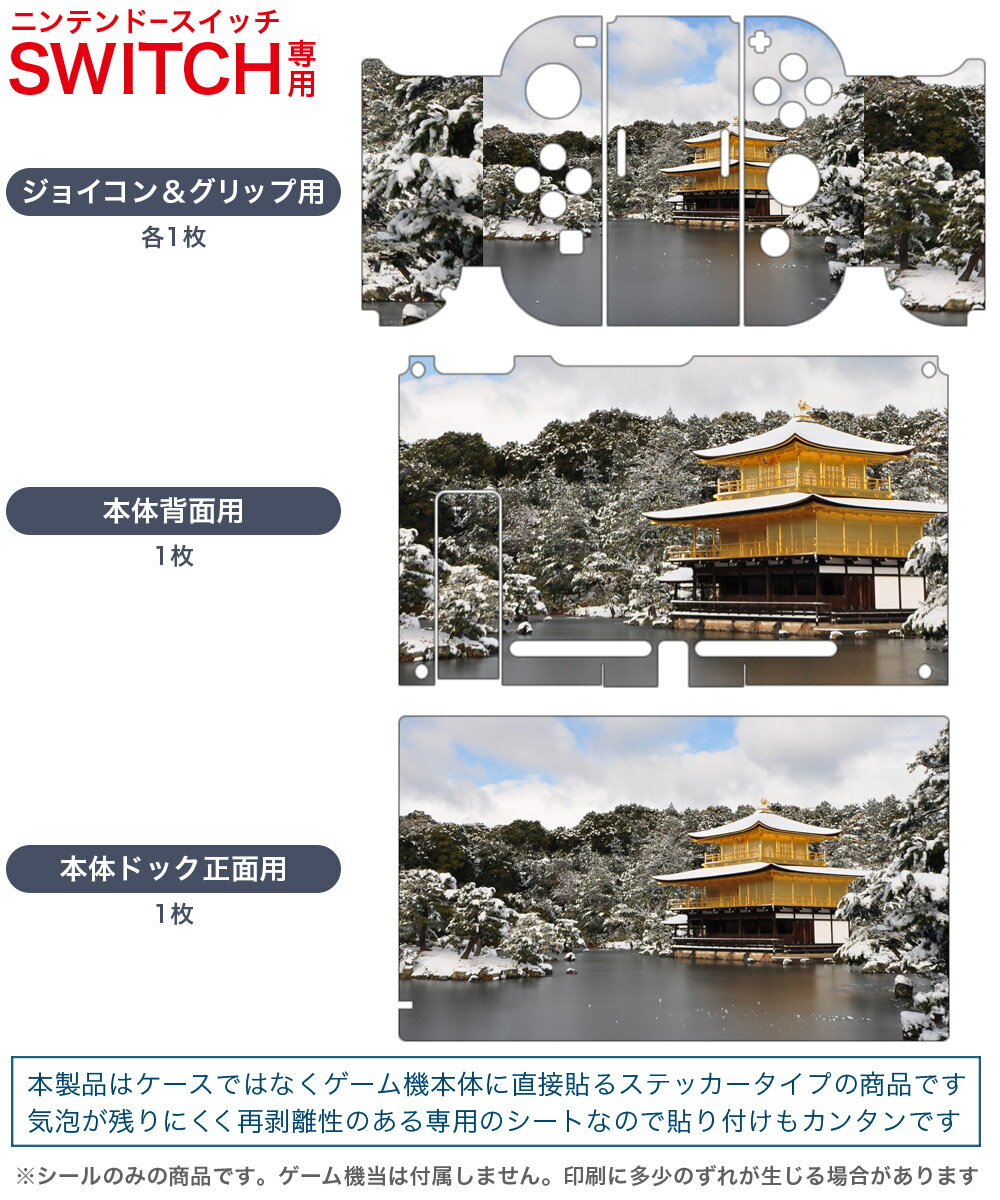 igsticker Nintendo Switch 用 デザインスキンシール 任天堂 ニンテンドー スイッチ 専用 本体ドック Joy-Con Joycon ジョイコン 専用 ゲーム機 カバー アクセサリー フィルム ステッカー 003269 写真　景色　風景