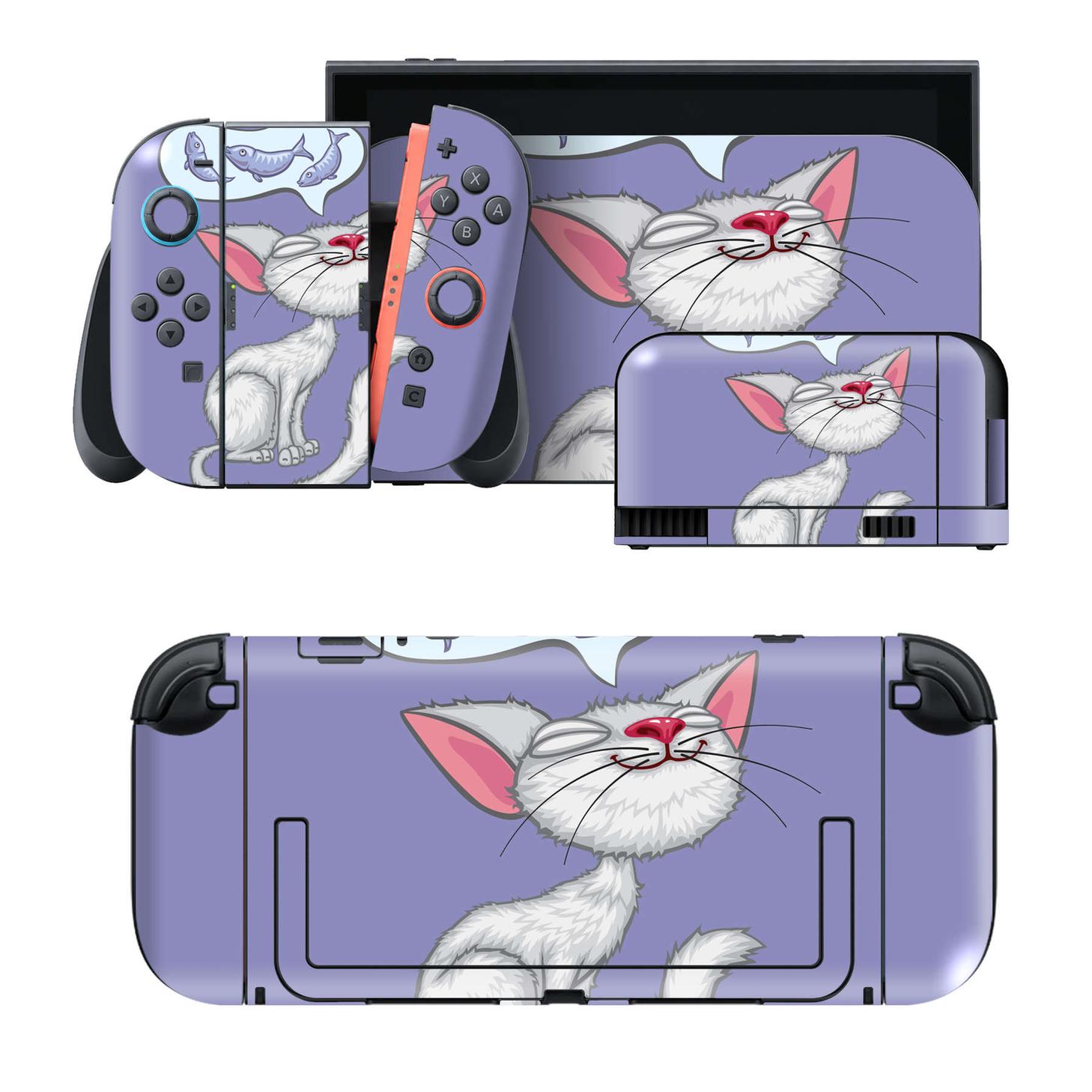 Nintendo Switch 2 用のデザインスキンシール。本体裏面・ドック正面・ドック側面・Joy-Con 2 用の4面セット。20,000柄以上から選べる、貼るデザイン。