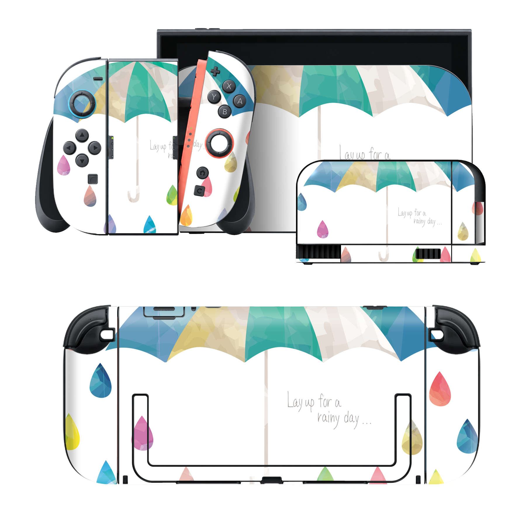 Nintendo Switch 2 用のデザインスキンシール。本体裏面・ドック正面・ドック側面・Joy-Con 2 用の4面セット。20,000柄以上から選べる、貼るデザイン。