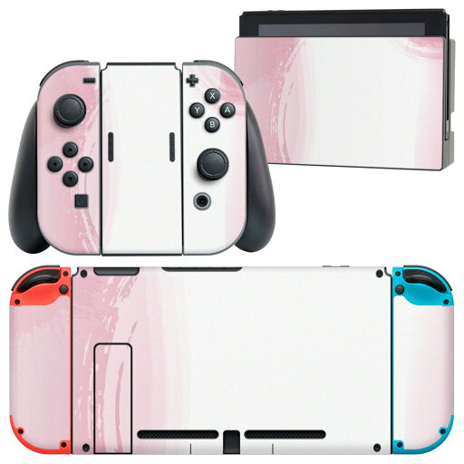 igsticker Nintendo Switch 用 デザインスキンシール 任天堂 ニンテンドー スイッチ 専用 本体ドック Joy-Con Joycon ジョイコン 専用 ゲーム機 カバー アクセサリー フィルム ステッカー 002037 シンプル ピンク igsticker Nintendo Switch 用 デザインスキンシール 任天堂 ニンテンドー スイッチ 専用 本体ドック Joy-Con Joycon ジョイコン 専用 ゲーム機 カバー アクセサリー フィルム ステッカー 002037 シンプル ピンク
