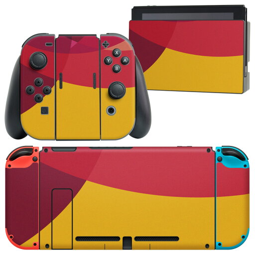 igsticker Nintendo Switch 用 デザインスキンシール 任天堂 ニンテンドー スイッチ 専用 本体ドック Joy-Con Joycon ジョイコン 専用 ゲーム機 カバー アクセサリー フィルム ステッカー 002046 シンプル 赤 黄色 igsticker Nintendo Switch 用 デザインスキンシール 任天堂 ニンテンドー スイッチ 専用 本体ドック Joy-Con Joycon ジョイコン 専用 ゲーム機 カバー アクセサリー フィルム ステッカー 002046 シンプル 赤 黄色
