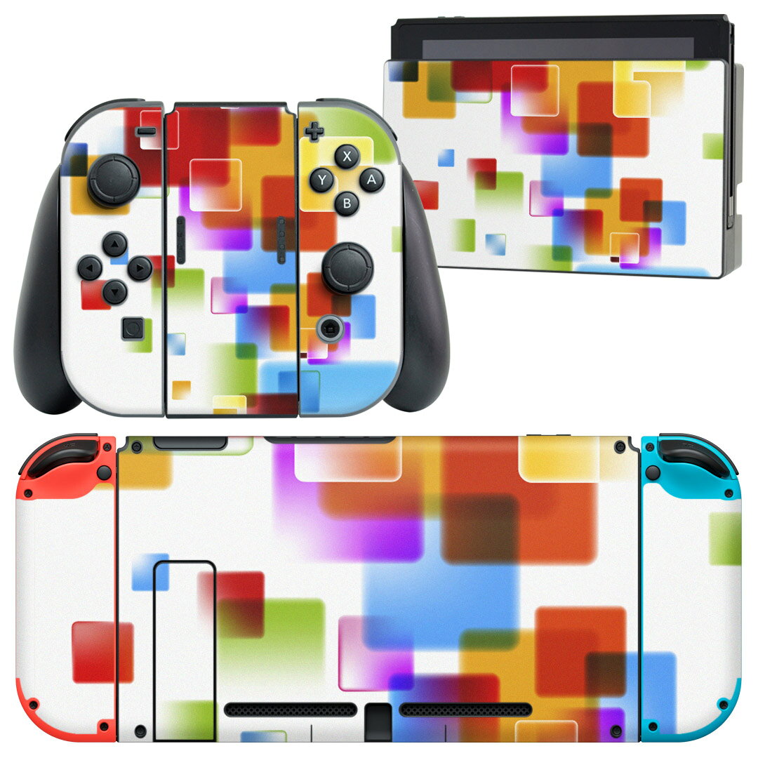 製品名 Nintendo Switch 本体裏面＆ドック正面＆ジョイコン専用 デザインスキンシール セット内容 Nintendo Switch 本体＆ドック＆ジョイコン用スキンシール（各1枚） ニンテンドースイッチ専用です。携帯機のSwitch LiteやProコンには対応していません。 商品特徴 再剥離性シートを素材に採用し、細かな位置調整がしやすく貼り直しが容易です。専用の業務プリンターを使い、商品画像と遜色のない美しい印刷仕上がり。 注意事項 画像はサンプルですので、ご覧の環境によっては多少色味に違いを感じる場合がございます。 イメージと違った、モニターと色味が異なるという理由での交換や返金はご対応出来かねます。スキンシールのみの販売で、ニンテンドースイッチ本体などは付属しません。シワができた場合、ドライヤーなどで軽く温め、外側に向けてシワを伸ばすように貼ってください。初回貼付時の位置調整や貼り直しは可能ですが、しっかりと押し付けて接着させた後の再剥離、再利用は保証しておりません。また接着部に油分や汚れが付着しますと角の部分は剥がれやすくなりますので、貼付時はあまり触れないようにご注意ください。無地のセミグロスシートにデザインをプリントした商品で、デコなどの加工はございません。 凹凸や光沢があるように見えたり布地や金属を素材にしたように見える商品もありますが、デザインの図版によるものです。印刷時に微妙な画像のズレが生じる場合がございます。ご注文後に1点1点制作する受注生産品の為、不良品以外のご返品や交換は固くお断りします。当店における繰り返しの実機テストでは問題ありませんでしたが、経過年数や使用環境により、シールを剥がす際に本体の塗装が一部剥がれる可能性があります。恐れ入りますが、万が一そのような状況になった場合でも当店ではゲーム機本体の保証は出来かねますので、予めご理解の上お求めください。 商品発送 完全受注生産のハンドメイド商品となりますので、既製品と比べて発送までお時間を頂いています。 基本的に決済確認後2?3営業日、最大で10営業日での発送となります。繁忙期や休業日明けの場合はさらに時間がかかる場合があります。 その際には別途メールにてご連絡致します。メール便の場合、発送日から到着までに2?4日ほどかかる場合が多く、紛失などの保障もご対応できかねます。あらかじめご了承下さい。