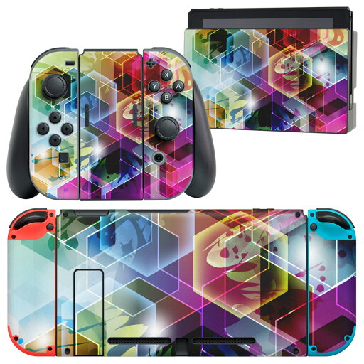 igsticker Nintendo Switch 用 デザインスキンシール 任天堂 ニンテンドー スイッチ 専用 本体ドック Joy-Con Joycon ジョイコン 専用 ゲーム機 カバー アクセサリー フィルム ステッカー 002111 カラフル キラキラ igsticker Nintendo Switch 用 デザインスキンシール 任天堂 ニンテンドー スイッチ 専用 本体ドック Joy-Con Joycon ジョイコン 専用 ゲーム機 カバー アクセサリー フィルム ステッカー 002111 カラフル キラキラ