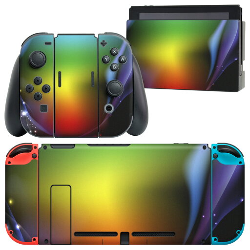 igsticker Nintendo Switch 用 デザインスキンシール 任天堂 ニンテンドー スイッチ 専用 本体ドック Joy-Con Joycon ジョイコン 専用 ゲーム機 カバー アクセサリー フィルム ステッカー 002291 カラフル 蛍光 igsticker Nintendo Switch 用 デザインスキンシール 任天堂 ニンテンドー スイッチ 専用 本体ドック Joy-Con Joycon ジョイコン 専用 ゲーム機 カバー アクセサリー フィルム ステッカー 002291 カラフル 蛍光