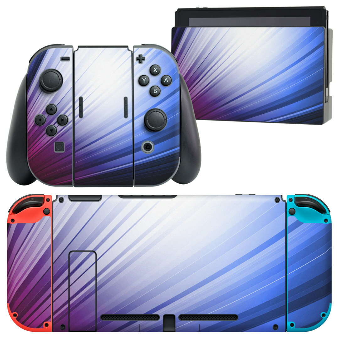 igsticker Nintendo Switch 用 デザインスキンシール 任天堂 ニンテンドー スイッチ 専用 本体ドック Joy-Con Joycon ジョイコン 専用 ゲーム機 カバー アクセサリー フィルム ステッカー 002296 シンプル 蛍光 ピンク