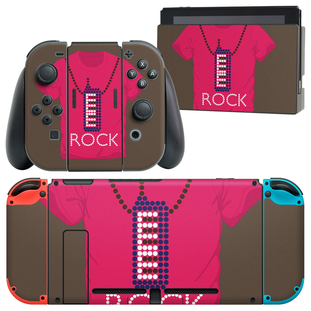 igsticker Nintendo Switch 用 デザインスキンシール 任天堂 ニンテンドー スイッチ 専用 本体ドック Joy-Con Joycon ジョイコン 専用 ..