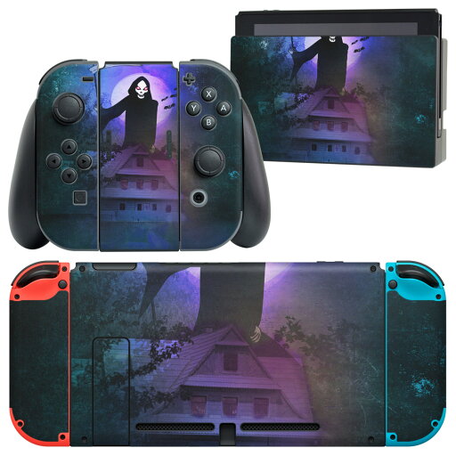 igsticker Nintendo Switch 用 デザインスキンシール 任天堂 ニンテンドー スイッチ 専用 本体ドック Joy-Con Joycon ジョイコン 専用 ゲーム機 カバー アクセサリー フィルム ステッカー 002455 ホラー イラスト igsticker Nintendo Switch 用 デザインスキンシール 任天堂 ニンテンドー スイッチ 専用 本体ドック Joy-Con Joycon ジョイコン 専用 ゲーム機 カバー アクセサリー フィルム ステッカー 002455 ホラー イラスト