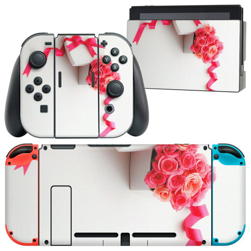 igsticker Nintendo Switch 用 デザインスキンシール 任天堂 ニンテンドー スイッチ 専用 本体ドック Joy-Con Joycon ジョイコン 専用 ゲーム機 カバー アクセサリー フィルム ステッカー 002474 ハート 花 リボン igsticker Nintendo Switch 用 デザインスキンシール 任天堂 ニンテンドー スイッチ 専用 本体ドック Joy-Con Joycon ジョイコン 専用 ゲーム機 カバー アクセサリー フィルム ステッカー 002474 ハート 花 リボン