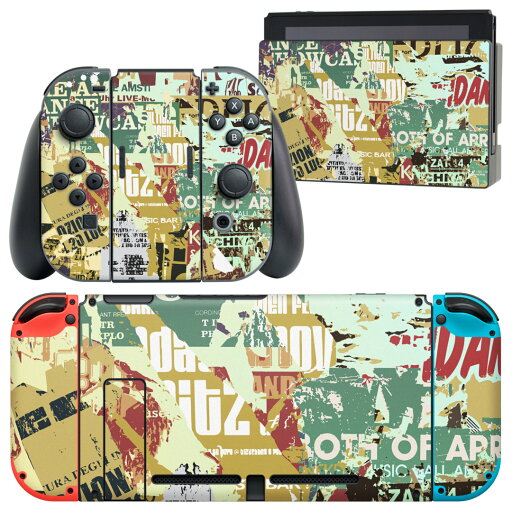 igsticker Nintendo Switch 用 デザインスキンシール 任天堂 ニンテンドー スイッチ 専用 本体ドック Joy-Con Joycon ジョイコン 専用 ゲーム機 カバー アクセサリー フィルム ステッカー 002523 英語 文字 ビンテージ igsticker Nintendo Switch 用 デザインスキンシール 任天堂 ニンテンドー スイッチ 専用 本体ドック Joy-Con Joycon ジョイコン 専用 ゲーム機 カバー アクセサリー フィルム ステッカー 002523 英語 文字 ビンテージ