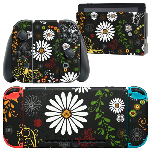 igsticker Nintendo Switch 用 デザインスキンシール 任天堂 ニンテンドー スイッチ 専用 本体ドック Joy-Con Joycon ジョイコン 専用 ゲーム機 カバー アクセサリー フィルム ステッカー 002762 花 蝶 カラフル igsticker Nintendo Switch 用 デザインスキンシール 任天堂 ニンテンドー スイッチ 専用 本体ドック Joy-Con Joycon ジョイコン 専用 ゲーム機 カバー アクセサリー フィルム ステッカー 002762 花 蝶 カラフル