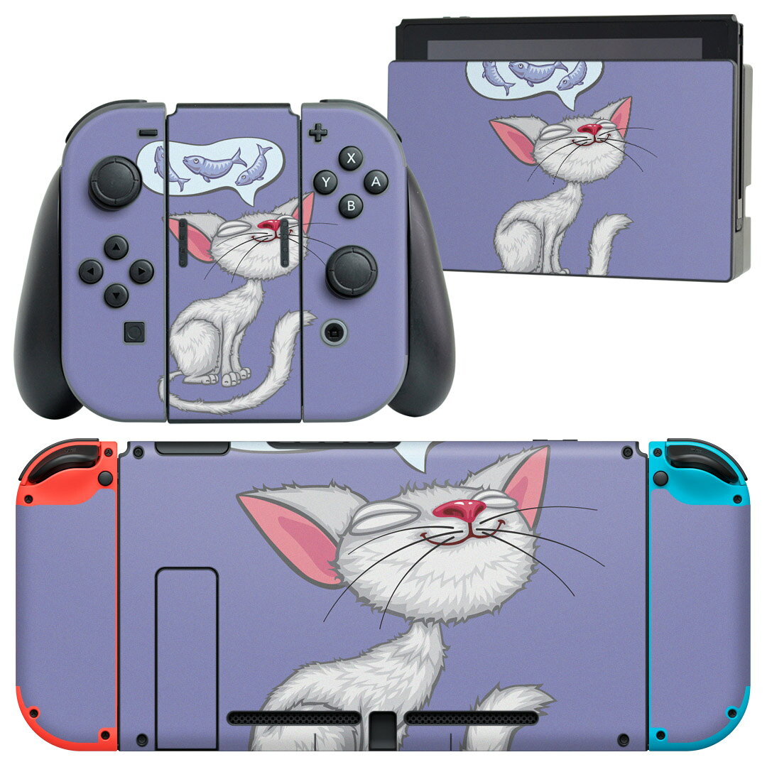 製品名 Nintendo Switch 本体裏面＆ドック正面＆ジョイコン専用 デザインスキンシール セット内容 Nintendo Switch 本体＆ドック＆ジョイコン用スキンシール（各1枚） ニンテンドースイッチ専用です。携帯機のSwitch LiteやProコンには対応していません。 商品特徴 再剥離性シートを素材に採用し、細かな位置調整がしやすく貼り直しが容易です。専用の業務プリンターを使い、商品画像と遜色のない美しい印刷仕上がり。 注意事項 画像はサンプルですので、ご覧の環境によっては多少色味に違いを感じる場合がございます。 イメージと違った、モニターと色味が異なるという理由での交換や返金はご対応出来かねます。スキンシールのみの販売で、ニンテンドースイッチ本体などは付属しません。シワができた場合、ドライヤーなどで軽く温め、外側に向けてシワを伸ばすように貼ってください。初回貼付時の位置調整や貼り直しは可能ですが、しっかりと押し付けて接着させた後の再剥離、再利用は保証しておりません。また接着部に油分や汚れが付着しますと角の部分は剥がれやすくなりますので、貼付時はあまり触れないようにご注意ください。無地のセミグロスシートにデザインをプリントした商品で、デコなどの加工はございません。 凹凸や光沢があるように見えたり布地や金属を素材にしたように見える商品もありますが、デザインの図版によるものです。印刷時に微妙な画像のズレが生じる場合がございます。ご注文後に1点1点制作する受注生産品の為、不良品以外のご返品や交換は固くお断りします。当店における繰り返しの実機テストでは問題ありませんでしたが、経過年数や使用環境により、シールを剥がす際に本体の塗装が一部剥がれる可能性があります。恐れ入りますが、万が一そのような状況になった場合でも当店ではゲーム機本体の保証は出来かねますので、予めご理解の上お求めください。 商品発送 完全受注生産のハンドメイド商品となりますので、既製品と比べて発送までお時間を頂いています。 基本的に決済確認後2?3営業日、最大で10営業日での発送となります。繁忙期や休業日明けの場合はさらに時間がかかる場合があります。 その際には別途メールにてご連絡致します。メール便の場合、発送日から到着までに2?4日ほどかかる場合が多く、紛失などの保障もご対応できかねます。あらかじめご了承下さい。