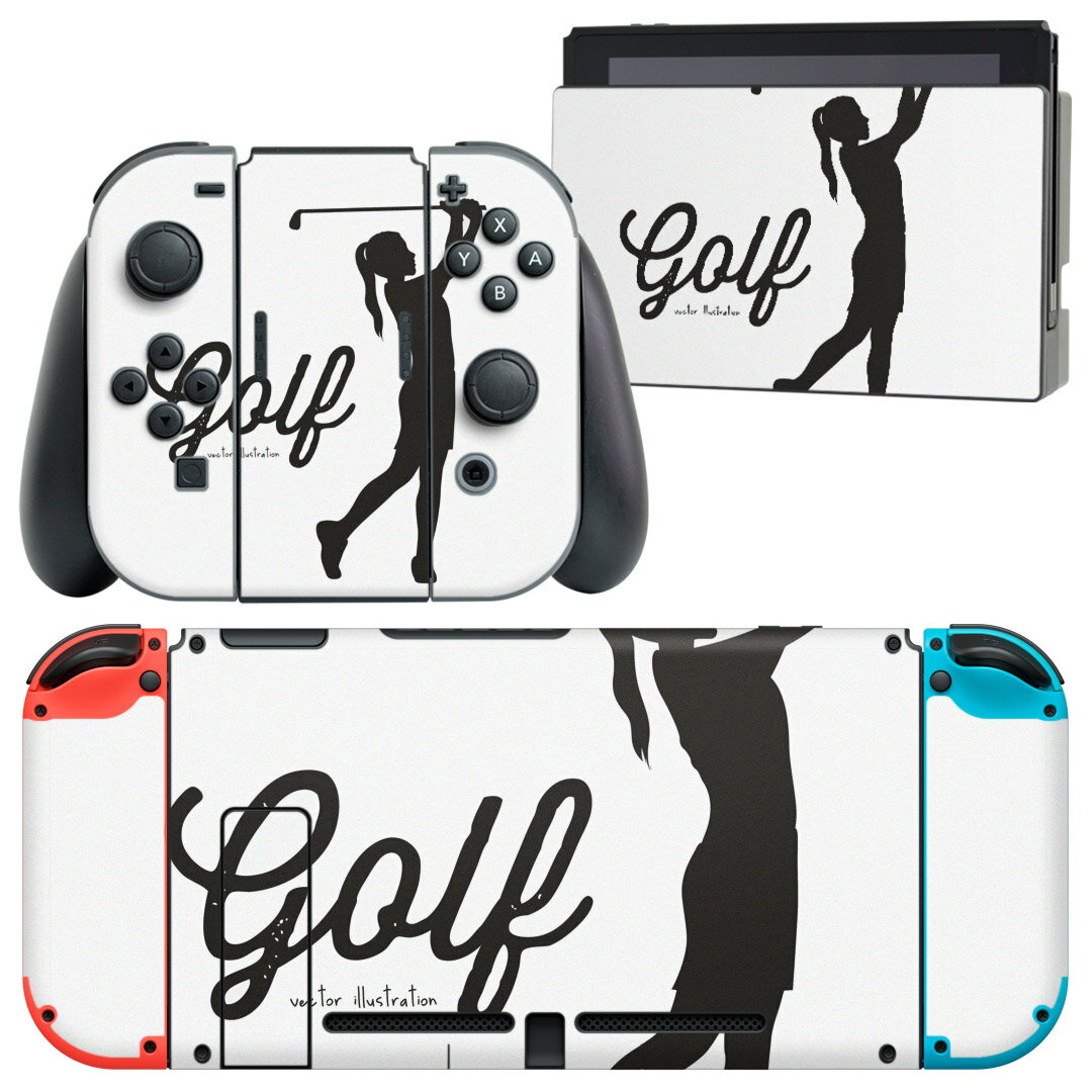 igsticker Nintendo Switch 用 デザインスキンシール 任天堂 ニンテンドー スイッチ 専用 本体ドック Joy-Con Joycon ジョイコン 専用 ゲーム機 カバー アクセサリー フィルム ステッカー 002865 スポーツ 人物 英語