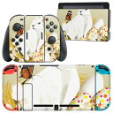 igsticker Nintendo Switch 用 デザインスキンシール 任天堂 ニンテンドー スイッチ 専用 本体ドック Joy-Con Joycon ジョイコン 専用 ゲーム機 カバー アクセサリー フィルム ステッカー 002867 うさぎ 動物 イラスト(2)
