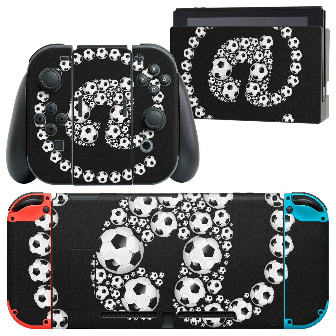 igsticker Nintendo Switch 用 デザインスキンシール 任天堂 ニンテンドー スイッチ 専用 本体ドック Joy-Con Joycon ジョイコン 専用 ゲーム機 カバー アクセサリー フィルム ステッカー 002903 スポーツ シンプル 黒
