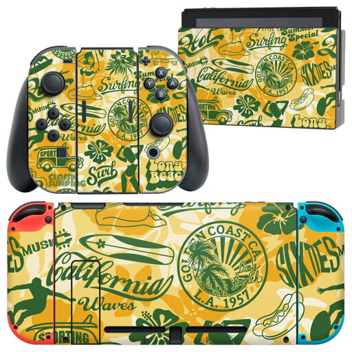 igsticker Nintendo Switch 用 デザインスキンシール 任天堂 ニンテンドー スイッチ 専用 本体ドック Joy-Con Joycon ジョイコン 専用 ゲーム機 カバー アクセサリー フィルム ステッカー 003153 サーフィン 海 イラスト igsticker Nintendo Switch 用 デザインスキンシール 任天堂 ニンテンドー スイッチ 専用 本体ドック Joy-Con Joycon ジョイコン 専用 ゲーム機 カバー アクセサリー フィルム ステッカー 003153 サーフィン 海 イラスト