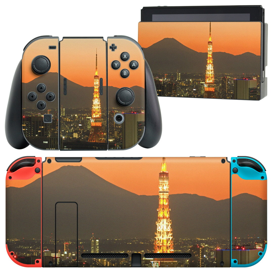 igsticker Nintendo Switch 用 デザインスキンシール 任天堂 ニンテンドー スイッチ 専用 本体ドック Joy-Con Joycon ジョイコン 専用 ゲーム機 カバー アクセサリー フィルム ステッカー 003162 写真　景色　風景
