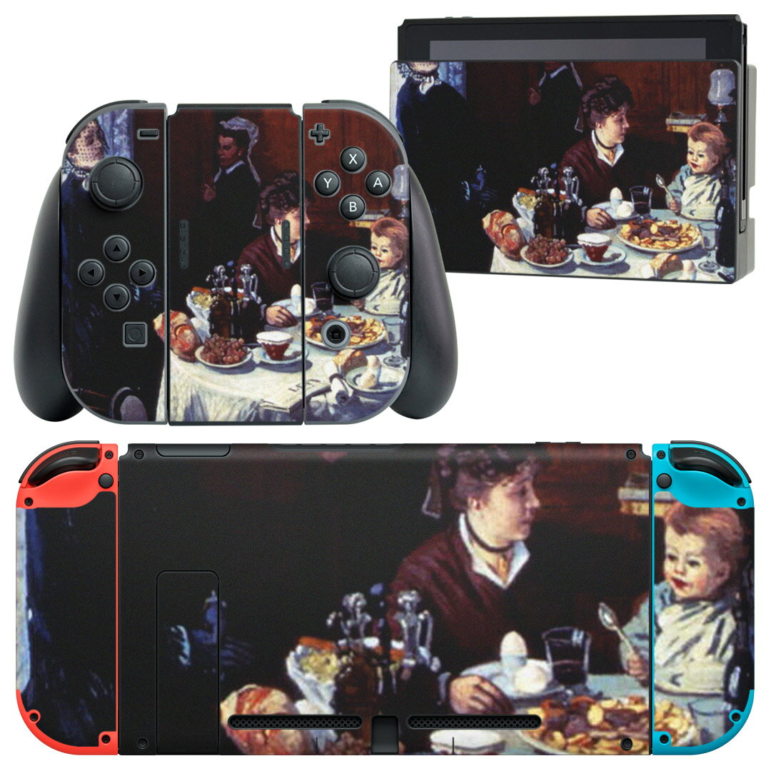 igsticker Nintendo Switch 用 デザインスキンシール 任天堂 ニンテンドー スイッチ 専用 本体ドック Joy-Con Joycon ジョイコン 専用 ゲーム機 カバー アクセサリー フィルム ステッカー 003202 人物　絵画　イラスト