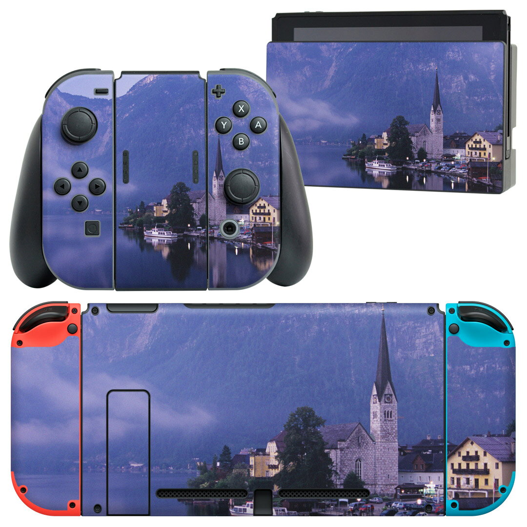igsticker Nintendo Switch 用 デザインスキンシール 任天堂 ニンテンドー スイッチ 専用 本体ドック Joy-Con Joycon ジョイコン 専用 ゲーム機 カバー アクセサリー フィルム ステッカー 003261 クール 外国　写真　景色　風景
