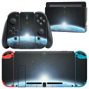 igsticker Nintendo Switch 用 デザインスキンシール 任天堂 ニンテンドー スイッチ 専用 本体ドック Joy-Con Joycon ジョイコン 専用 ゲーム機 カバー アクセサリー フィルム ステッカー 003267 クール 宇宙 地球 写真(2)