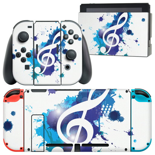 igsticker Nintendo Switch 用 デザインスキンシール 任天堂 ニンテンドー スイッチ 専用 本体ドック Joy-Con Joycon ジョイコン 専用 ゲーム機 カバー アクセサリー フィルム ステッカー 003301 音楽 音符 青 igsticker Nintendo Switch 用 デザインスキンシール 任天堂 ニンテンドー スイッチ 専用 本体ドック Joy-Con Joycon ジョイコン 専用 ゲーム機 カバー アクセサリー フィルム ステッカー 003301 音楽 音符 青