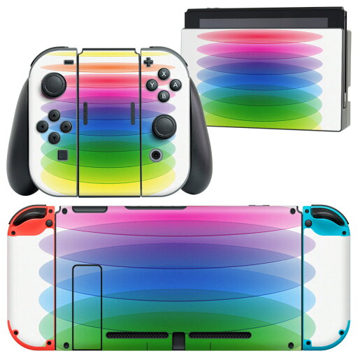 igsticker Nintendo Switch 用 デザインスキンシール 任天堂 ニンテンドー スイッチ 専用 本体ドック Joy-Con Joycon ジョイコン 専用 ゲーム機 カバー アクセサリー フィルム ステッカー 003473 シンプル カラフル igsticker Nintendo Switch 用 デザインスキンシール 任天堂 ニンテンドー スイッチ 専用 本体ドック Joy-Con Joycon ジョイコン 専用 ゲーム機 カバー アクセサリー フィルム ステッカー 003473 シンプル カラフル