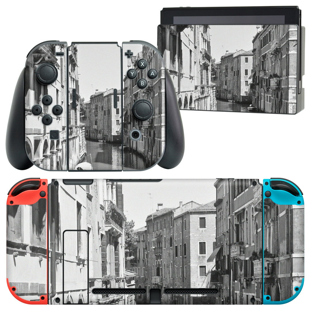 Video Games - igsticker Nintendo Switch 用 デザインスキンシール 任天堂 ニンテンドー スイッチ 専用 本体ドック Joy-Con Joycon ジョイコン 専用 ゲーム機 カバー アクセサリー フィルム ステッカー 003487 外国　景色　風景　写真