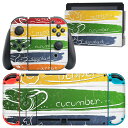 igsticker Nintendo Switch 用 デザインスキンシール 任天堂 ニンテンドー スイッチ 専用 本体ドック Joy-Con Joycon ジョイコン 専用 ゲーム機 カバー アクセサリー フィルム ステッカー 003543 英語 文字 カラフル(2)