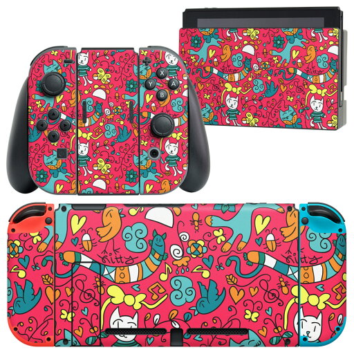 igsticker Nintendo Switch 用 デザインスキンシール 任天堂 ニンテンドー スイッチ 専用 本体ドック Joy-Con Joycon ジョイコン 専用 ゲーム機 カバー アクセサリー フィルム ステッカー 003614 花 動物 キャラクター igsticker Nintendo Switch 用 デザインスキンシール 任天堂 ニンテンドー スイッチ 専用 本体ドック Joy-Con Joycon ジョイコン 専用 ゲーム機 カバー アクセサリー フィルム ステッカー 003614 花 動物 キャラクター
