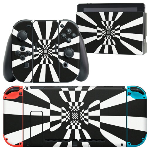 igsticker Nintendo Switch 用 デザインスキンシール 任天堂 ニンテンドー スイッチ 専用 本体ドック Joy-Con Joycon ジョイコン 専用 ゲーム機 カバー アクセサリー フィルム ステッカー 003649 模様 白 黒 igsticker Nintendo Switch 用 デザインスキンシール 任天堂 ニンテンドー スイッチ 専用 本体ドック Joy-Con Joycon ジョイコン 専用 ゲーム機 カバー アクセサリー フィルム ステッカー 003649 模様 白 黒