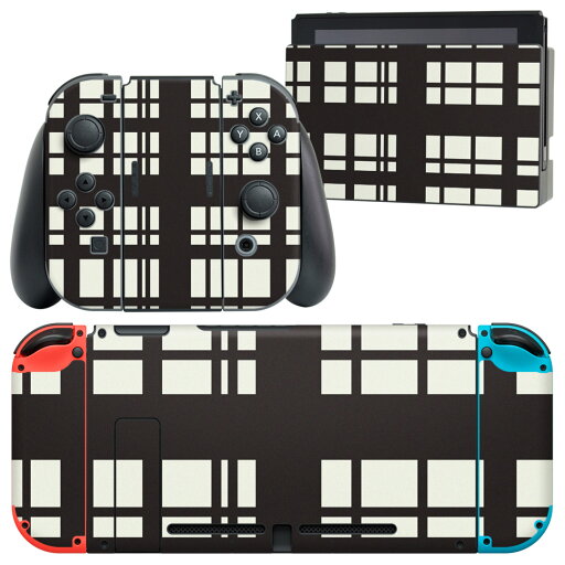 igsticker Nintendo Switch 用 デザインスキンシール 任天堂 ニンテンドー スイッチ 専用 本体ドック Joy-Con Joycon ジョイコン 専用 ゲーム機 カバー アクセサリー フィルム ステッカー 003775 チェック 白 黒 igsticker Nintendo Switch 用 デザインスキンシール 任天堂 ニンテンドー スイッチ 専用 本体ドック Joy-Con Joycon ジョイコン 専用 ゲーム機 カバー アクセサリー フィルム ステッカー 003775 チェック 白 黒