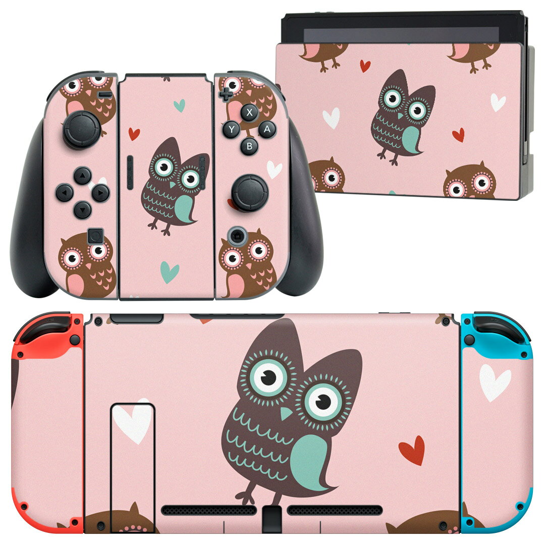 製品名 Nintendo Switch 本体裏面＆ドック正面＆ジョイコン専用 デザインスキンシール セット内容 Nintendo Switch 本体＆ドック＆ジョイコン用スキンシール（各1枚） ニンテンドースイッチ専用です。携帯機のSwitch LiteやProコンには対応していません。 商品特徴 再剥離性シートを素材に採用し、細かな位置調整がしやすく貼り直しが容易です。専用の業務プリンターを使い、商品画像と遜色のない美しい印刷仕上がり。 注意事項 画像はサンプルですので、ご覧の環境によっては多少色味に違いを感じる場合がございます。 イメージと違った、モニターと色味が異なるという理由での交換や返金はご対応出来かねます。スキンシールのみの販売で、ニンテンドースイッチ本体などは付属しません。シワができた場合、ドライヤーなどで軽く温め、外側に向けてシワを伸ばすように貼ってください。初回貼付時の位置調整や貼り直しは可能ですが、しっかりと押し付けて接着させた後の再剥離、再利用は保証しておりません。また接着部に油分や汚れが付着しますと角の部分は剥がれやすくなりますので、貼付時はあまり触れないようにご注意ください。無地のセミグロスシートにデザインをプリントした商品で、デコなどの加工はございません。 凹凸や光沢があるように見えたり布地や金属を素材にしたように見える商品もありますが、デザインの図版によるものです。印刷時に微妙な画像のズレが生じる場合がございます。ご注文後に1点1点制作する受注生産品の為、不良品以外のご返品や交換は固くお断りします。当店における繰り返しの実機テストでは問題ありませんでしたが、経過年数や使用環境により、シールを剥がす際に本体の塗装が一部剥がれる可能性があります。恐れ入りますが、万が一そのような状況になった場合でも当店ではゲーム機本体の保証は出来かねますので、予めご理解の上お求めください。 商品発送 完全受注生産のハンドメイド商品となりますので、既製品と比べて発送までお時間を頂いています。 基本的に決済確認後2?3営業日、最大で10営業日での発送となります。繁忙期や休業日明けの場合はさらに時間がかかる場合があります。 その際には別途メールにてご連絡致します。メール便の場合、発送日から到着までに2?4日ほどかかる場合が多く、紛失などの保障もご対応できかねます。あらかじめご了承下さい。