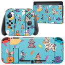 igsticker Nintendo Switch 用 デザインスキンシール 任天堂 ニンテンドー スイッチ 専用 本体ドック Joy-Con Joycon ジョイコン 専用 ゲーム機 カバー アクセサリー フィルム ステッカー 020099 ハロウィン Halloween