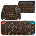 igsticker Nintendo Switch 用 デザインスキンシール 任天堂 ニンテンドー スイッチ 専用 本体ドック Joy-Con Joycon ジョイコン 専用 ゲーム機 カバー アクセサリー フィルム ステッカー 020119 ハロウィン Halloween