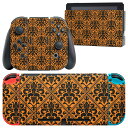igsticker Nintendo Switch 用 デザインスキンシール 任天堂 ニンテンドー スイッチ 専用 本体ドック Joy-Con Joycon ジョイコン 専用 ゲーム機 カバー アクセサリー フィルム ステッカー 020122 ハロウィン Halloween
