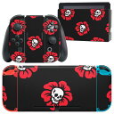 igsticker Nintendo Switch 用 デザインスキンシール 任天堂 ニンテンドー スイッチ 専用 本体ドック Joy-Con Joycon ジョイコン 専用 ゲーム機 カバー アクセサリー フィルム ステッカー 020137 ハロウィン Halloween