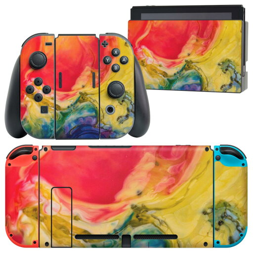 igsticker Nintendo Switch 用 デザインスキンシール 任天堂 ニンテンドー スイッチ 専用 本体ドック Joy-Con Joycon ジョイコン 専用 ゲーム機 カバー アクセサリー フィルム ステッカー 022892 カラフル インク 絵画 ペイント igsticker Nintendo Switch 用 デザインスキンシール 任天堂 ニンテンドー スイッチ 専用 本体ドック Joy-Con Joycon ジョイコン 専用 ゲーム機 カバー アクセサリー フィルム ステッカー 022892 カラフル インク 絵画 ペイント