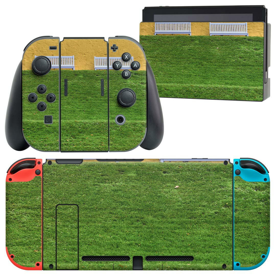 製品名 Nintendo Switch 本体裏面＆ドック正面＆ジョイコン専用 デザインスキンシール セット内容 Nintendo Switch 本体＆ドック＆ジョイコン用スキンシール（各1枚） ニンテンドースイッチ専用です。携帯機のSwitch LiteやProコンには対応していません。 商品特徴 再剥離性シートを素材に採用し、細かな位置調整がしやすく貼り直しが容易です。専用の業務プリンターを使い、商品画像と遜色のない美しい印刷仕上がり。 注意事項 画像はサンプルですので、ご覧の環境によっては多少色味に違いを感じる場合がございます。 イメージと違った、モニターと色味が異なるという理由での交換や返金はご対応出来かねます。スキンシールのみの販売で、ニンテンドースイッチ本体などは付属しません。シワができた場合、ドライヤーなどで軽く温め、外側に向けてシワを伸ばすように貼ってください。初回貼付時の位置調整や貼り直しは可能ですが、しっかりと押し付けて接着させた後の再剥離、再利用は保証しておりません。また接着部に油分や汚れが付着しますと角の部分は剥がれやすくなりますので、貼付時はあまり触れないようにご注意ください。無地のセミグロスシートにデザインをプリントした商品で、デコなどの加工はございません。 凹凸や光沢があるように見えたり布地や金属を素材にしたように見える商品もありますが、デザインの図版によるものです。印刷時に微妙な画像のズレが生じる場合がございます。ご注文後に1点1点制作する受注生産品の為、不良品以外のご返品や交換は固くお断りします。当店における繰り返しの実機テストでは問題ありませんでしたが、経過年数や使用環境により、シールを剥がす際に本体の塗装が一部剥がれる可能性があります。恐れ入りますが、万が一そのような状況になった場合でも当店ではゲーム機本体の保証は出来かねますので、予めご理解の上お求めください。 商品発送 完全受注生産のハンドメイド商品となりますので、既製品と比べて発送までお時間を頂いています。 基本的に決済確認後2?3営業日、最大で10営業日での発送となります。繁忙期や休業日明けの場合はさらに時間がかかる場合があります。 その際には別途メールにてご連絡致します。メール便の場合、発送日から到着までに2?4日ほどかかる場合が多く、紛失などの保障もご対応できかねます。あらかじめご了承下さい。