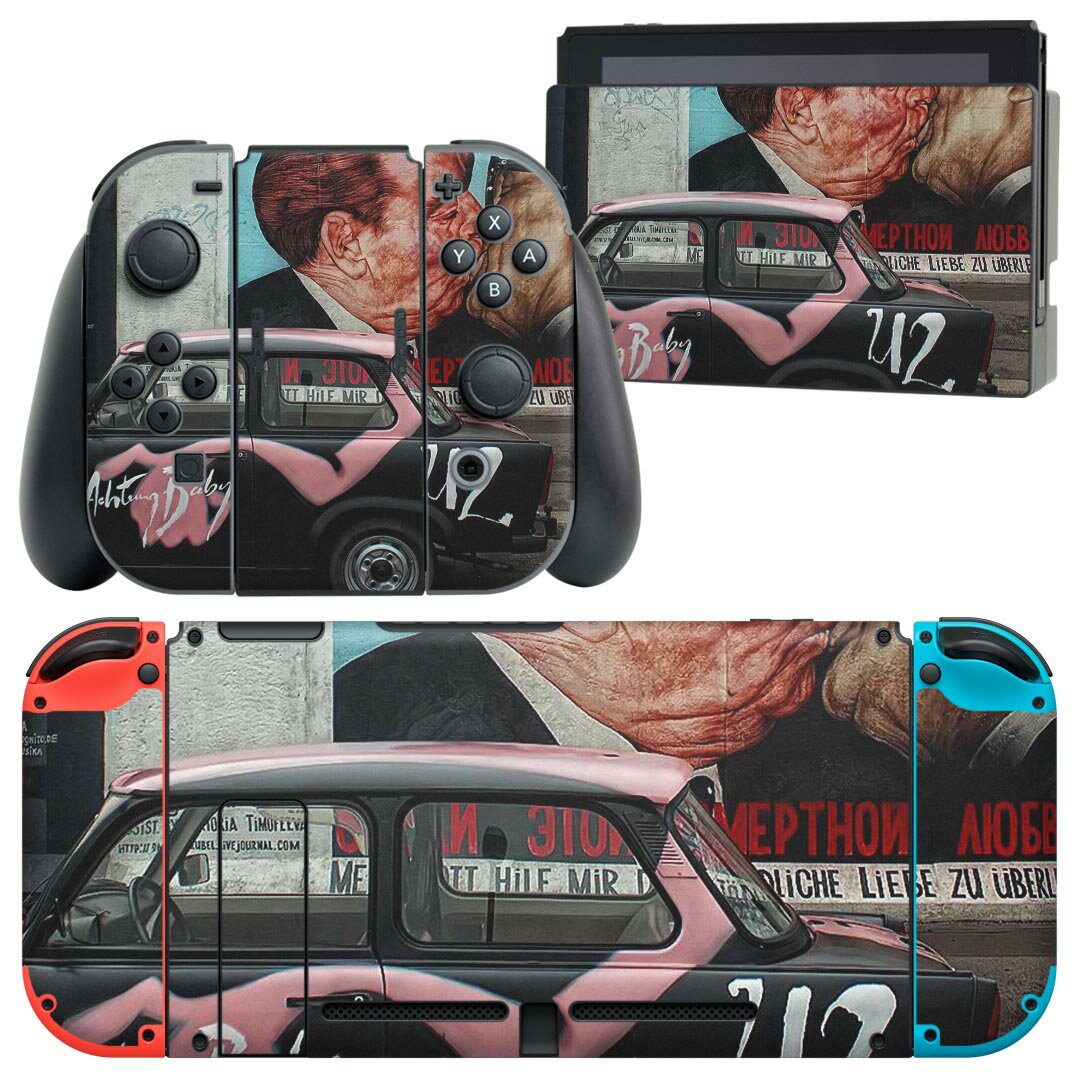 igsticker Nintendo Switch 用 デザインスキンシール 任天堂 ニンテンドー スイッチ 専用 本体ドック Joy-Con Joycon ジョイコン 専用 ゲーム機 カバー アクセサリー フィルム ステッカー 022968 車 写真 ペイント
