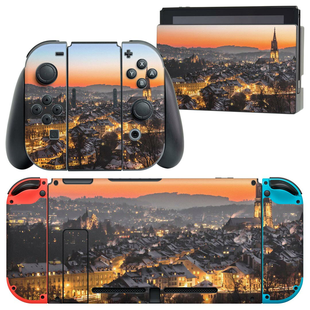 製品名 Nintendo Switch 本体裏面＆ドック正面＆ジョイコン専用 デザインスキンシール セット内容 Nintendo Switch 本体＆ドック＆ジョイコン用スキンシール（各1枚） ニンテンドースイッチ専用です。携帯機のSwitch LiteやProコンには対応していません。 商品特徴 再剥離性シートを素材に採用し、細かな位置調整がしやすく貼り直しが容易です。専用の業務プリンターを使い、商品画像と遜色のない美しい印刷仕上がり。 注意事項 画像はサンプルですので、ご覧の環境によっては多少色味に違いを感じる場合がございます。 イメージと違った、モニターと色味が異なるという理由での交換や返金はご対応出来かねます。スキンシールのみの販売で、ニンテンドースイッチ本体などは付属しません。シワができた場合、ドライヤーなどで軽く温め、外側に向けてシワを伸ばすように貼ってください。初回貼付時の位置調整や貼り直しは可能ですが、しっかりと押し付けて接着させた後の再剥離、再利用は保証しておりません。また接着部に油分や汚れが付着しますと角の部分は剥がれやすくなりますので、貼付時はあまり触れないようにご注意ください。無地のセミグロスシートにデザインをプリントした商品で、デコなどの加工はございません。 凹凸や光沢があるように見えたり布地や金属を素材にしたように見える商品もありますが、デザインの図版によるものです。印刷時に微妙な画像のズレが生じる場合がございます。ご注文後に1点1点制作する受注生産品の為、不良品以外のご返品や交換は固くお断りします。当店における繰り返しの実機テストでは問題ありませんでしたが、経過年数や使用環境により、シールを剥がす際に本体の塗装が一部剥がれる可能性があります。恐れ入りますが、万が一そのような状況になった場合でも当店ではゲーム機本体の保証は出来かねますので、予めご理解の上お求めください。 商品発送 完全受注生産のハンドメイド商品となりますので、既製品と比べて発送までお時間を頂いています。 基本的に決済確認後2?3営業日、最大で10営業日での発送となります。繁忙期や休業日明けの場合はさらに時間がかかる場合があります。 その際には別途メールにてご連絡致します。メール便の場合、発送日から到着までに2?4日ほどかかる場合が多く、紛失などの保障もご対応できかねます。あらかじめご了承下さい。