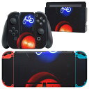igsticker Nintendo Switch 用 デザインスキンシール 任天堂 ニンテンドー スイッチ 専用 本体ドック Joy-Con Joycon ジョイコン 専用 ゲーム機 カバー アクセサリー フィルム ステッカー 022974 信号機 写真 自転車