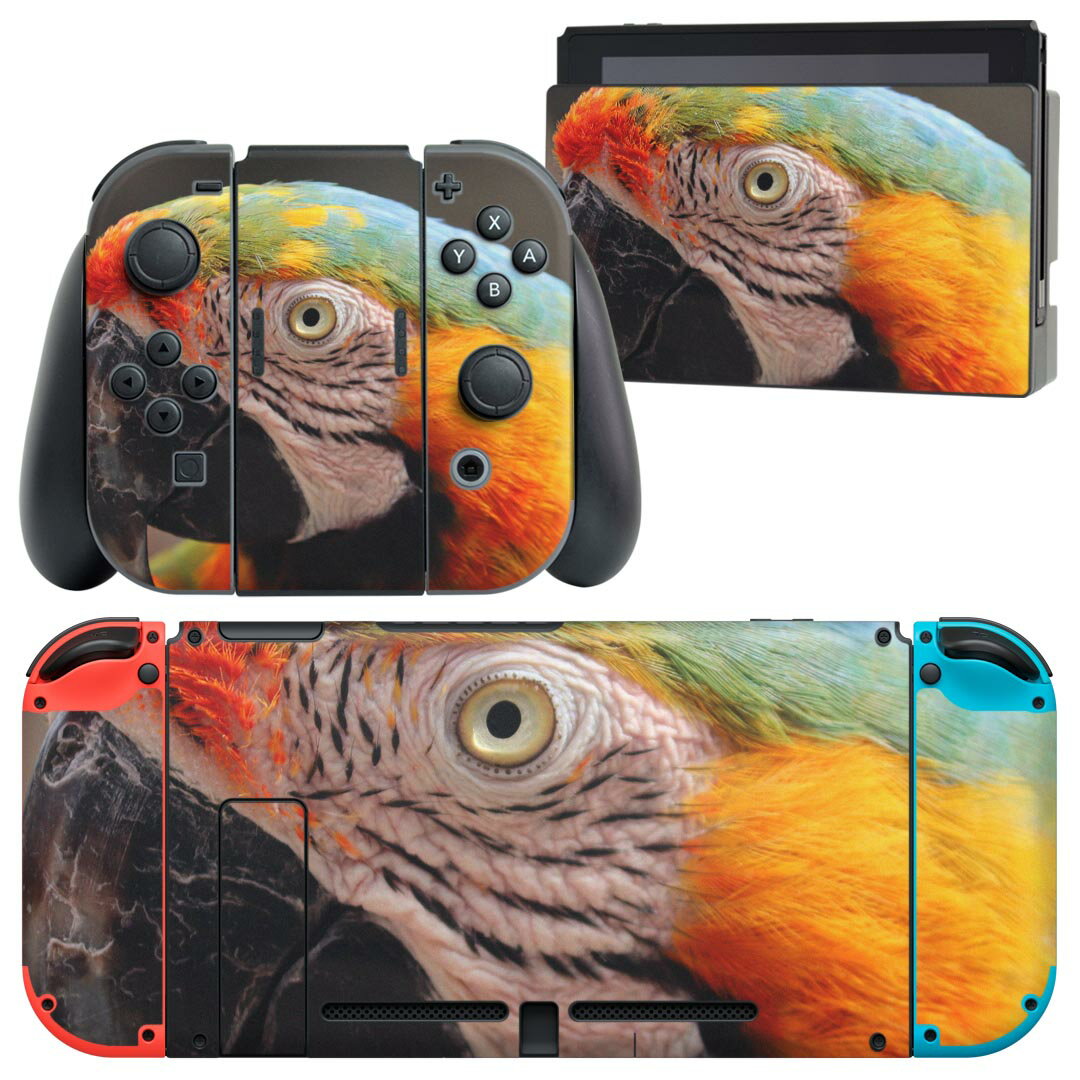 製品名 Nintendo Switch 本体裏面＆ドック正面＆ジョイコン専用 デザインスキンシール セット内容 Nintendo Switch 本体＆ドック＆ジョイコン用スキンシール（各1枚） ニンテンドースイッチ専用です。携帯機のSwitch LiteやProコンには対応していません。 商品特徴 再剥離性シートを素材に採用し、細かな位置調整がしやすく貼り直しが容易です。専用の業務プリンターを使い、商品画像と遜色のない美しい印刷仕上がり。 注意事項 画像はサンプルですので、ご覧の環境によっては多少色味に違いを感じる場合がございます。 イメージと違った、モニターと色味が異なるという理由での交換や返金はご対応出来かねます。スキンシールのみの販売で、ニンテンドースイッチ本体などは付属しません。シワができた場合、ドライヤーなどで軽く温め、外側に向けてシワを伸ばすように貼ってください。初回貼付時の位置調整や貼り直しは可能ですが、しっかりと押し付けて接着させた後の再剥離、再利用は保証しておりません。また接着部に油分や汚れが付着しますと角の部分は剥がれやすくなりますので、貼付時はあまり触れないようにご注意ください。無地のセミグロスシートにデザインをプリントした商品で、デコなどの加工はございません。 凹凸や光沢があるように見えたり布地や金属を素材にしたように見える商品もありますが、デザインの図版によるものです。印刷時に微妙な画像のズレが生じる場合がございます。ご注文後に1点1点制作する受注生産品の為、不良品以外のご返品や交換は固くお断りします。当店における繰り返しの実機テストでは問題ありませんでしたが、経過年数や使用環境により、シールを剥がす際に本体の塗装が一部剥がれる可能性があります。恐れ入りますが、万が一そのような状況になった場合でも当店ではゲーム機本体の保証は出来かねますので、予めご理解の上お求めください。 商品発送 完全受注生産のハンドメイド商品となりますので、既製品と比べて発送までお時間を頂いています。 基本的に決済確認後2?3営業日、最大で10営業日での発送となります。繁忙期や休業日明けの場合はさらに時間がかかる場合があります。 その際には別途メールにてご連絡致します。メール便の場合、発送日から到着までに2?4日ほどかかる場合が多く、紛失などの保障もご対応できかねます。あらかじめご了承下さい。
