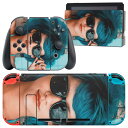 igsticker Nintendo Switch 用 デザインスキンシール 任天堂 ニンテンドー スイッチ 専用 本体ドック Joy-Con Joycon ジョイコン 専用 ゲーム機 カバー アクセサリー フィルム ステッカー 022994 人物 サングラス 写真