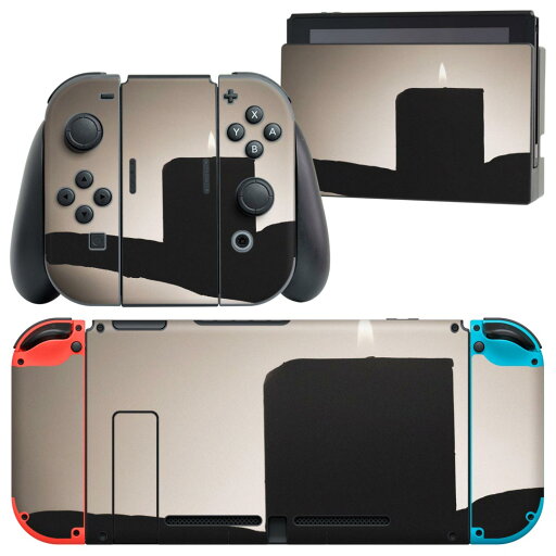 igsticker Nintendo Switch 用 デザインスキンシール 任天堂 ニンテンドー スイッチ 専用 本体ドック Joy-Con Joycon ジョイコン 専用 ゲーム機 カバー アクセサリー フィルム ステッカー 023065 キャンドル 写真